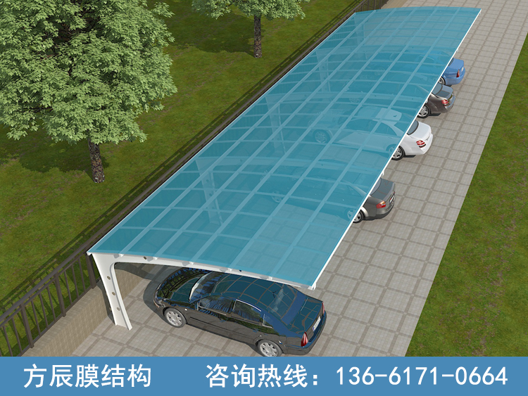 陽光板/耐力板車棚001