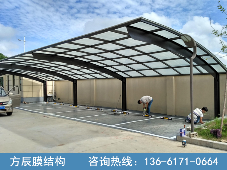 陽光板/耐力板車棚002