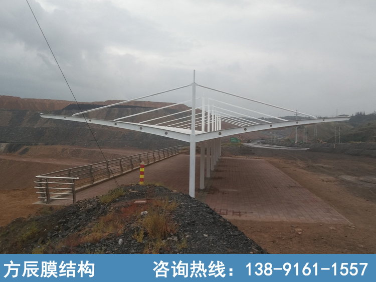露天礦觀景停車雙用棚
