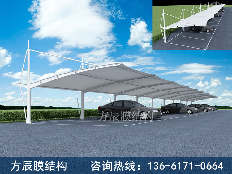 陜西省西安高新區(qū)草堂科技產(chǎn)業(yè)基地管理辦停車場停車棚解決方案