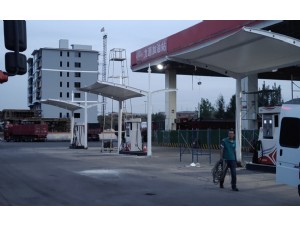 陜西省榆林市神木市力源加油站加油機(jī)膜結(jié)構(gòu)車棚工程