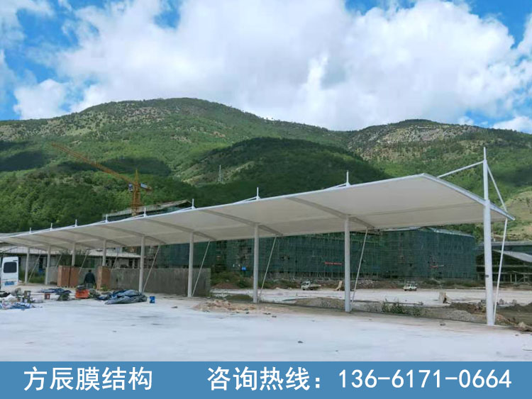 云南省麗江市寧蒗縣新客運(yùn)站充電樁膜結(jié)構(gòu)罩棚