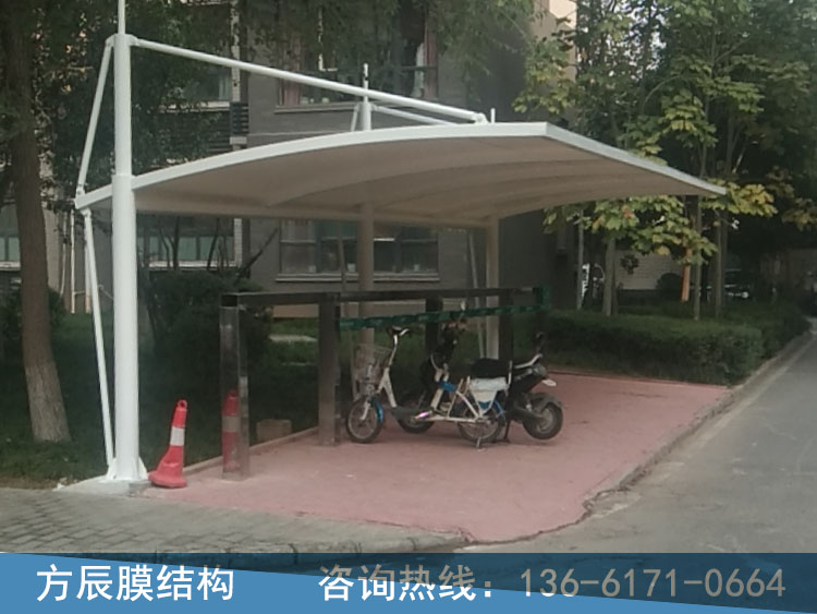 陜西省西安市高凌區(qū)長慶涇欣園一期和涇欣園二期14組電動(dòng)車停車棚