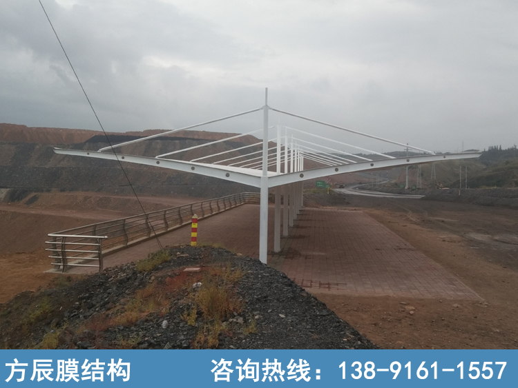 山西省朔州市平魯區(qū)東露天礦出煤坑旁觀景臺膜結構